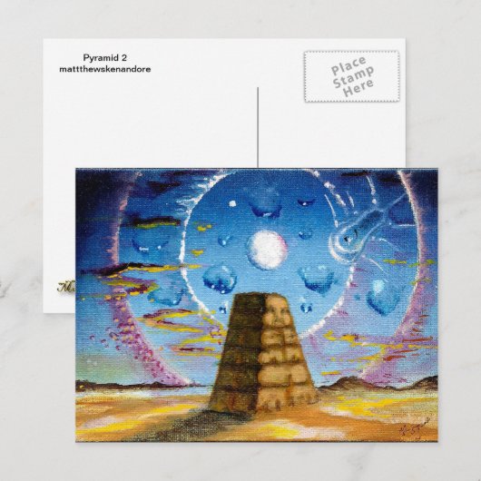 piramide2 briefkaart (Voorkant / Achterkant)