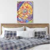 Piramide Abstract Canvas Afdruk (Insitu (Slaapkamer))