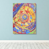 Piramide Abstract Canvas Afdruk (Insitu (Houten vloer))