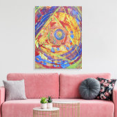 Piramide Abstract Canvas Afdruk (Insitu (Woonkamer))