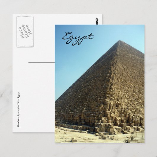 piramide egypte briefkaart (Voorkant / Achterkant)