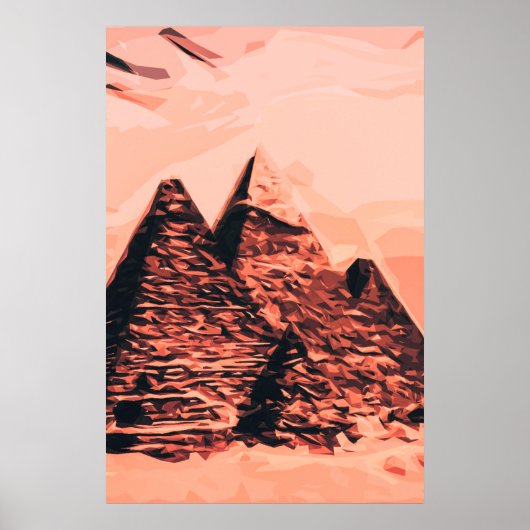 piramide egypte monumentaal poster (Voorkant)