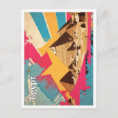 Piramide Egypte Pop Kunst Reizen Illustratie Briefkaart (Voorkant)