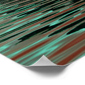 piramide in water met groene zon poster (Hoek)