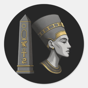 Piramide Queen Sticker - Egyptisch Viny