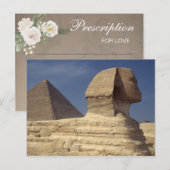 Piramide Sfinx Bruidsmeisje Feestspel Postkaart (Voorkant / Achterkant)