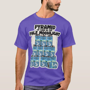 Piramide van blikjes in het Bleke maanlicht T-shirt