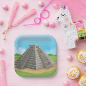 Piramide van de Borden van zonnepapier Papieren Bordje (Feest)