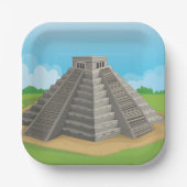 Piramide van de Borden van zonnepapier Papieren Bordje (Voorkant)