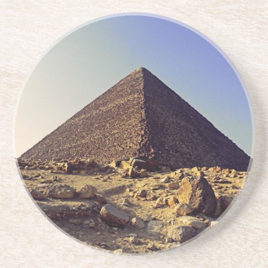 Piramide van de Farao Zandsteen Onderzetter (Voorkant)