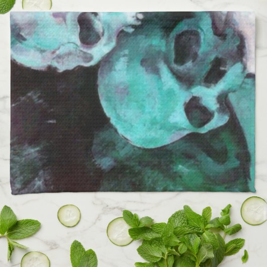 Piramide van de huid na Cezanne Theedoek (Gevouwen)