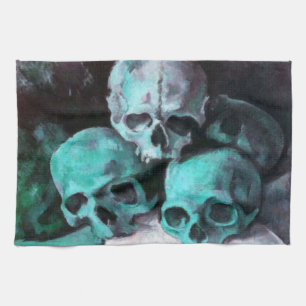 Piramide van de huid na Cezanne Theedoek