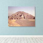 Piramide van de maan, gebouwd c.100-350 AD Canvas Afdruk (Insitu (Houten vloer))