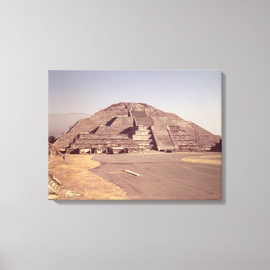 Piramide van de maan, gebouwd c.100-350 AD Canvas Afdruk (Voorkant)