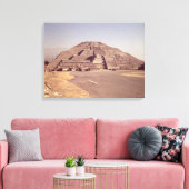 Piramide van de maan, gebouwd c.100-350 AD Canvas Afdruk (Insitu (Woonkamer))