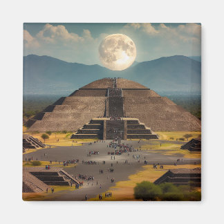Piramide van de maan, Teotihuacan, Mexico Reizen Magneet