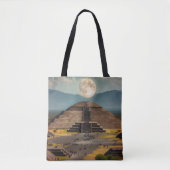 Piramide van de maan, Teotihuacan, Mexico Reizen Tote Bag (Voorkant)