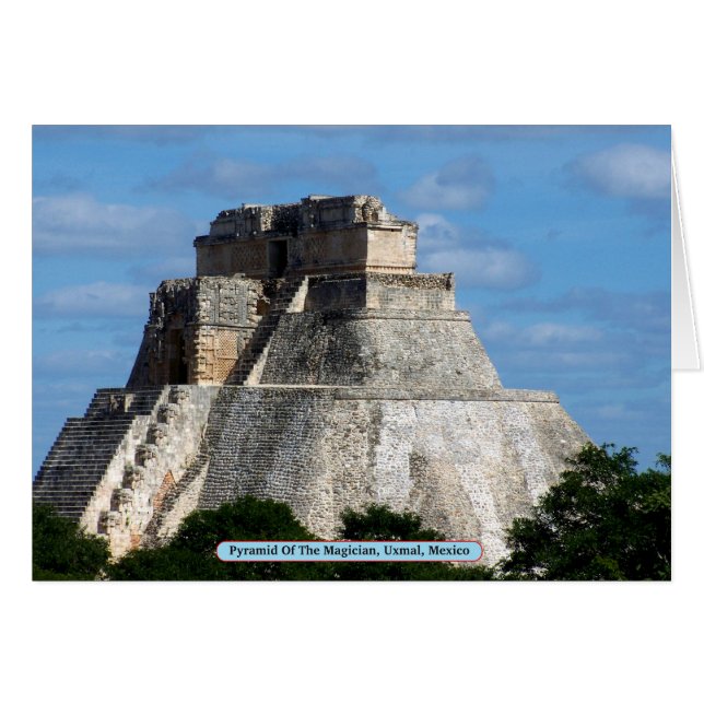 Piramide van de Magicus, Uxmal, Mexico (Voorkant Horizontaal)