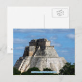 Piramide van de Magicus, Uxmal, Mexico Briefkaart (Voorkant / Achterkant)