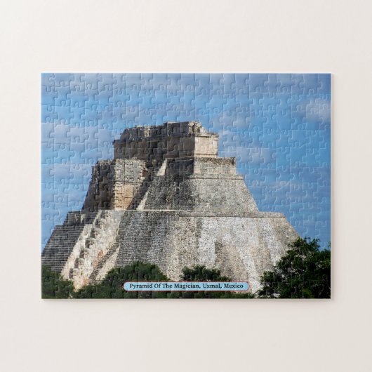 Piramide van de Magicus, Uxmal, Mexico Legpuzzel (Horizontaal)