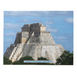 Piramide van de Magicus, Uxmal, Mexico Notitieblok