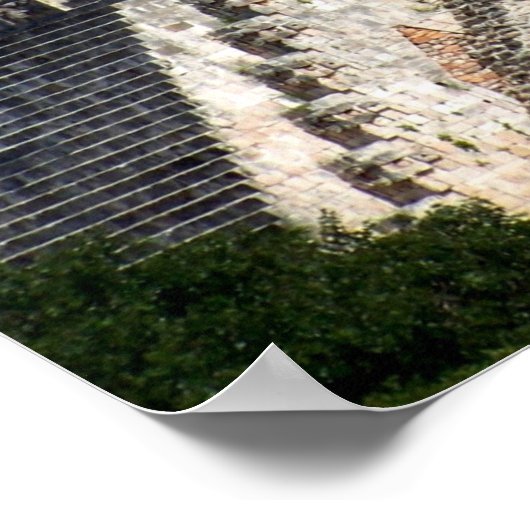 Piramide van de Magicus, Uxmal, Mexico Poster (Hoek)