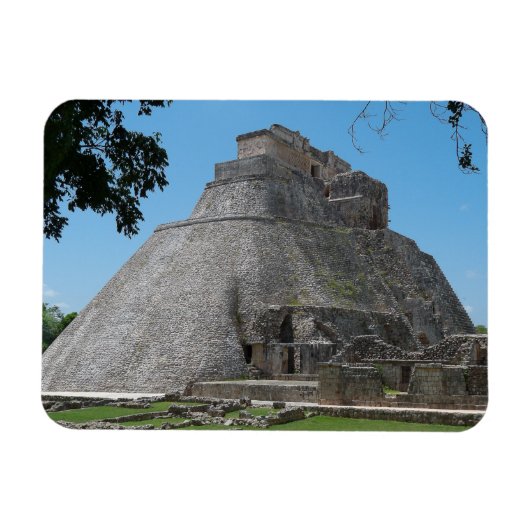 Piramide van de Magiër, Uxmal, Yucatan, Mexico Magneet (Horizontaal)