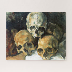 Piramide van de Skulls Paul Cezanne die Kunst schi Legpuzzel