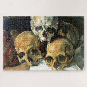 Piramide van de Skulls Paul Cezanne die Kunst schi Legpuzzel