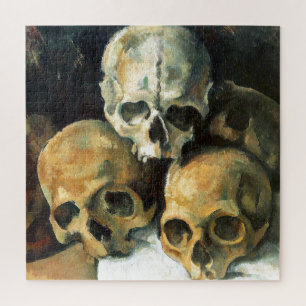 Piramide van de Skulls Paul Cezanne die Kunst schi Legpuzzel