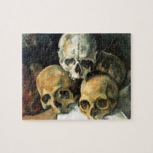 Piramide van de Skulls Paul Cezanne die Kunst schi Legpuzzel