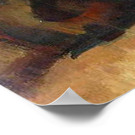 Piramide van de Skulls Paul Cezanne die Kunst schi Poster (Hoek)