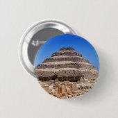 Piramide van Djoser Ronde Button 5,7 Cm (Voorkant /achterkant)
