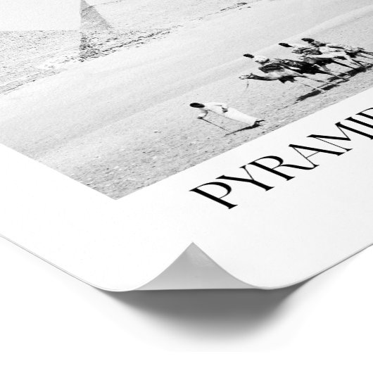 Piramide van Giza Egypt Arch Fotoprint Poster (Hoek)