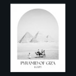 Piramide van Giza Egypt Arch Fotoprint Poster<br><div class="desc">Piramide van Giza Egypt Arch Fotoprint</div>
