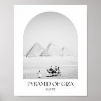 Piramide van Giza Egypt Arch Fotoprint
