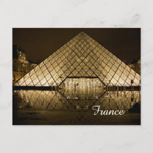 Piramide van glas briefkaart