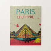 Piramide van het Louvre, Frankrijk Legpuzzel (Verticaal)