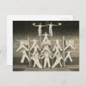 Piramide van jongens briefkaart (Voorkant / Achterkant)