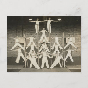 Piramide van jongens briefkaart