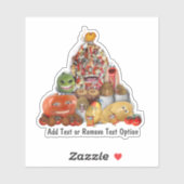piramide van junkfood sticker (Vel)
