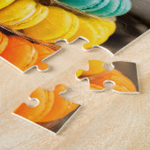 Piramide van macaronen legpuzzel (Zijkant)