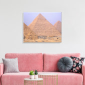 Piramide van Menkaure Mycerinus), Piramide van Canvas Afdruk (Insitu (Woonkamer))