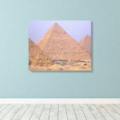Piramide van Menkaure Mycerinus), Piramide van Canvas Afdruk (Insitu (Houten vloer))