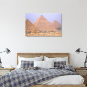 Piramide van Menkaure Mycerinus), Piramide van Canvas Afdruk (Insitu (Slaapkamer))