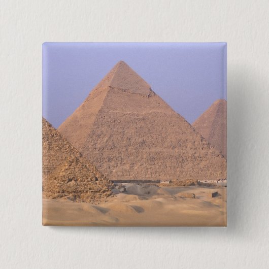 Piramide van Menkaure Mycerinus), Piramide van Vierkante Button 5,1 Cm (Voorkant)