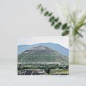 Piramide van The Sun bij Ruïnes Teotihuacan, Briefkaart (Staand voorkant)