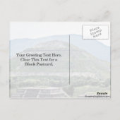 Piramide van The Sun bij Ruïnes Teotihuacan, Briefkaart (Achterkant)