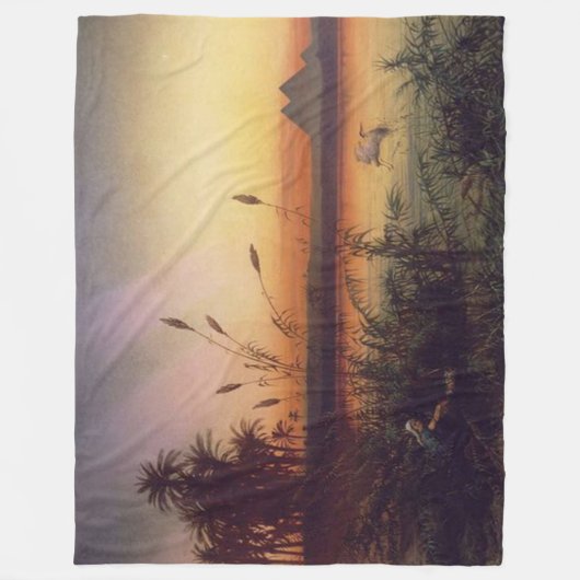 PIRAMIDEN VAN EGYPTE FLEECE DEKEN (Voorkant)