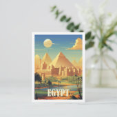 Piramides Egypte Beroemde Reisplaats Briefkaart (Staand voorkant)